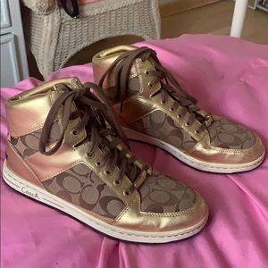 Gold Coach women’s shoes